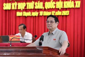 Thủ tướng Phạm Minh Chính tiếp xúc cử tri sau kỳ họp thứ 6, Quốc hội khóa XV 