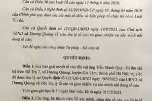 Gia hạn giải quyết tố cáo lần 2 đối với ông Trần Mạnh Quý