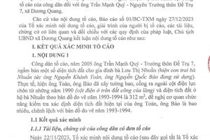 Cả 3 nội dung tố cáo đều sai