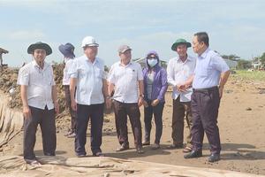 Trà Vinh: Công bố tình huống khẩn cấp sạt lở tuyến bờ bao ngăn triều cường khu vực Cồn Nhàn