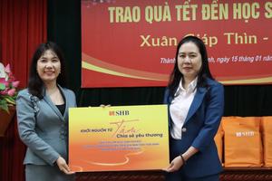 SHB mang Tết ấm đến với trẻ em nghèo vượt khó tỉnh Thái Bình