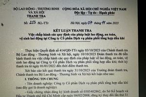 Công ty Cổ phần Phân phối sản phẩm công nghệ cao dầu khí chưa thực hiện nghiêm quy định pháp luật về lao động