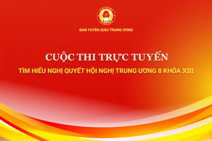 Cuộc thi trực tuyến tìm hiểu Nghị quyết Hội nghị Trung ương 8 khóa XIII