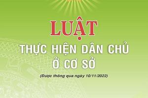 Tiếp tục triển khai thực hiện Luật Thực hiện dân chủ ở cơ sở