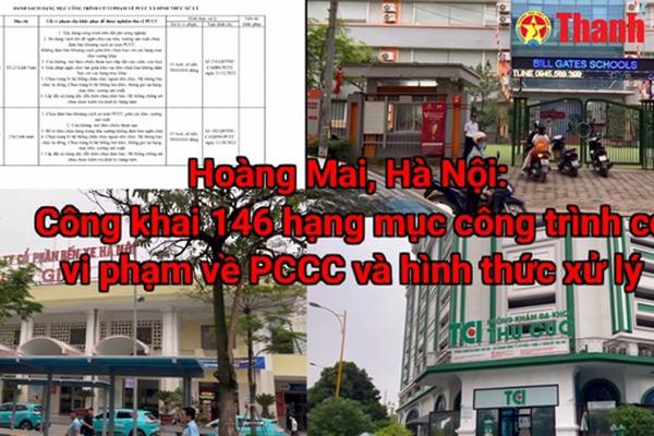 Hoàng Mai, Hà Nội: Công khai 146 hạng mục công trình có vi phạm về PCCC và hình thức xử lý