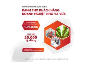 Agribank bổ sung thêm 35.000 tỷ đồng vốn tín dụng ưu đãi hỗ trợ nền kinh tế