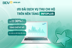 BIDV ưu đãi khách hàng sử dụng dịch vụ thu chi hộ trên nền tảng InfoPlus