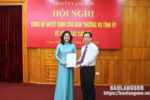 Tỉnh ủy và UBND tỉnh Lạng Sơn có tân Phó Chánh Văn phòng