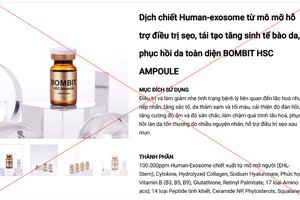 Phát hiện quảng cáo sai quy định có nội dung liên quan “công nghệ tế bào gốc”