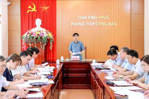 Bí thư Tỉnh ủy Vĩnh Phúc tiếp công dân định kỳ tháng 5