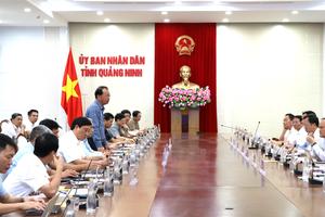 UBND tỉnh Quảng Ninh làm việc với Tập đoàn Công nghiệp Than - Khoáng sản Việt Nam 
