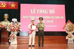 Phó Cục trưởng Cục An ninh đối ngoại được điều động làm Giám đốc Công an  Hà Tĩnh