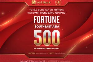 SeABank được Fortune vinh danh trong bảng xếp hạng lần đầu công bố -
Fortune Southeast Asia 500