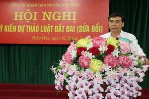 Bắc Giang: Kết luận tố cáo Phó Chủ tịch UBND huyện Hiệp Hoà