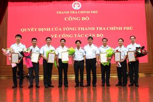 Thanh tra Chính phủ công bố 7 quyết định điều động, bổ nhiệm cán bộ quản lý