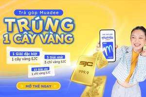 Trúng vàng cực nhàn với thẻ trả góp Muadee by HDBank