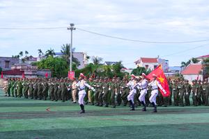 Lễ ra mắt lực lượng tham gia bảo vệ an ninh trật tự điểm cấp thành phố