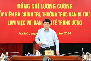 Thường trực Ban Bí thư Lương Cường làm việc với Ban Kinh tế Trung ương