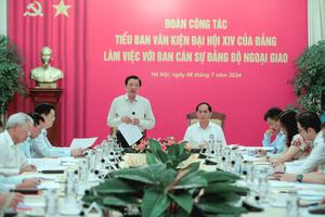 Ông Phan Đình Trạc: Ban Cán sự Đảng Bộ Ngoại giao cần tiếp tục kiện toàn bộ máy tinh gọn, hiệu quả