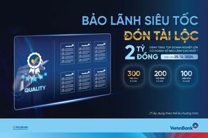 Mừng khách hàng bảo lãnh thứ 8.000, VietinBank tặng 2 tỷ đồng