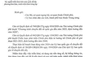 Một số bộ, ngành chưa công bố nền tảng số quốc gia