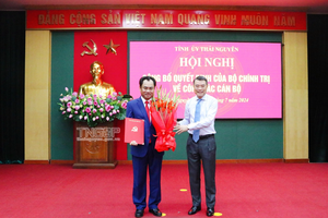 Đồng chí Trịnh Việt Hùng giữ chức Bí thư Tỉnh ủy Thái Nguyên