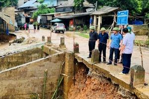Mưa lũ làm thiệt hại nhiều nhà cửa và các công trình ở Thanh Hóa