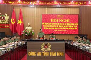 Bộ Công an kiểm tra tại Công an tỉnh Thái Bình