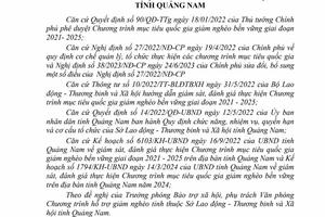Lập đoàn kiểm tra về tình hình thực hiện Chương trình MTQG giảm nghèo bền vững
