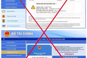 Cảnh báo tình trạng giả mạo văn bản, con dấu chữ ký của lãnh đạo và website của Bộ Tài chính