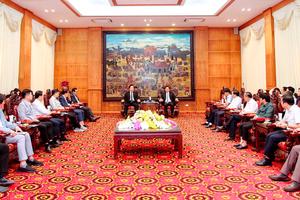 Chủ tịch Vĩnh Phúc làm việc với Hiệp hội Doanh nghiệp Hàn Quốc
