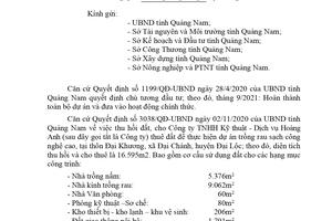 Đề nghị thanh tra việc sử dụng đất của Công ty TNHH Kỹ thuật - Dịch vụ Hoàng Anh
