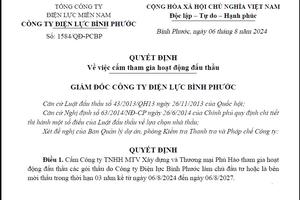 Công ty TNHH MTV Xây dựng và Thương mại Phú Hào bị cấm tham gia hoạt động đấu thầu trong 3 năm