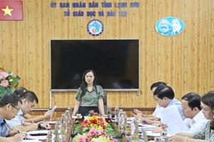 Ban Văn hóa - Xã hội, HĐND tỉnh Lạng Sơn giám sát tại Sở Giáo dục và Đào tạo