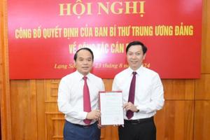 Ông Nguyễn Hoàng Tùng tham gia Ban Thường vụ Tỉnh ủy Lạng Sơn