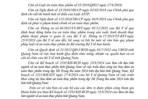 Quảng Nam: Lập đoàn kiểm tra liên ngành về an toàn thực phẩm trong dịp Tết Trung thu năm 2024