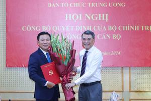 Bí thư Tỉnh ủy Thanh Hóa Đỗ Trọng Hưng làm Phó Trưởng Ban Tổ chức Trung ương