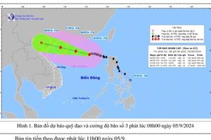 Bão số 3 mạnh lên cấp 15, giật trên cấp 17 và có thể thành siêu bão