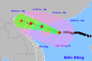 Siêu bão Yagi vào vịnh Bắc Bộ gió mạnh cấp 14, ảnh hưởng bán kính 250km