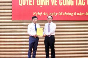 Nghệ An: Bổ nhiệm Phó Trưởng ban Tiếp công dân tỉnh giữ chức Phó Chánh Văn phòng UBND tỉnh