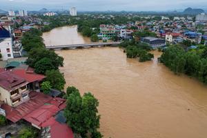 Thái Nguyên cho học sinh nghỉ học do nước sông Cầu tiếp tục tăng cao

