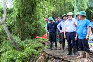 Thanh Hóa: Xuất hiện 2 điểm sạt lở ở bờ sông Chu