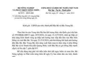 Chủ động ứng phó với diễn biến thời tiết nguy hiểm và mưa lớn khu vực Bắc Bộ, Bắc Trung Bộ