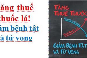 Cần tăng thuế thuốc lá để giảm bệnh tật và tử vong