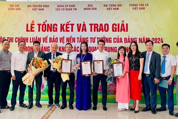 Báo Thanh tra đoạt 2 giải Ba tại Cuộc thi Chính luận bảo vệ nền tảng tư tưởng của Đảng năm 2024