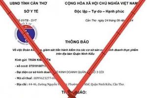 Cục An toàn thực phẩm cảnh báo thủ đoạn giả danh các đoàn thanh tra, kiểm tra