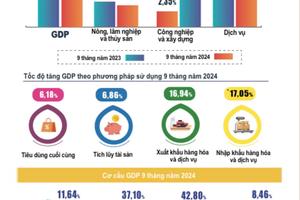 Kinh tế 9 tháng năm 2024 đạt mức tăng trưởng ổn định 6,82%