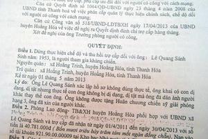 Làm giả hồ sơ để hưởng chế độ sai quy định