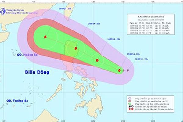 Tin bão Kalmaegi gần biển Đông: Sức mạnh lan rộng nhìn từ vệ tinh
