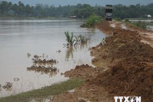 Phú Thọ: Mưa to gió lớn trên diện rộng khiến một người mất tích